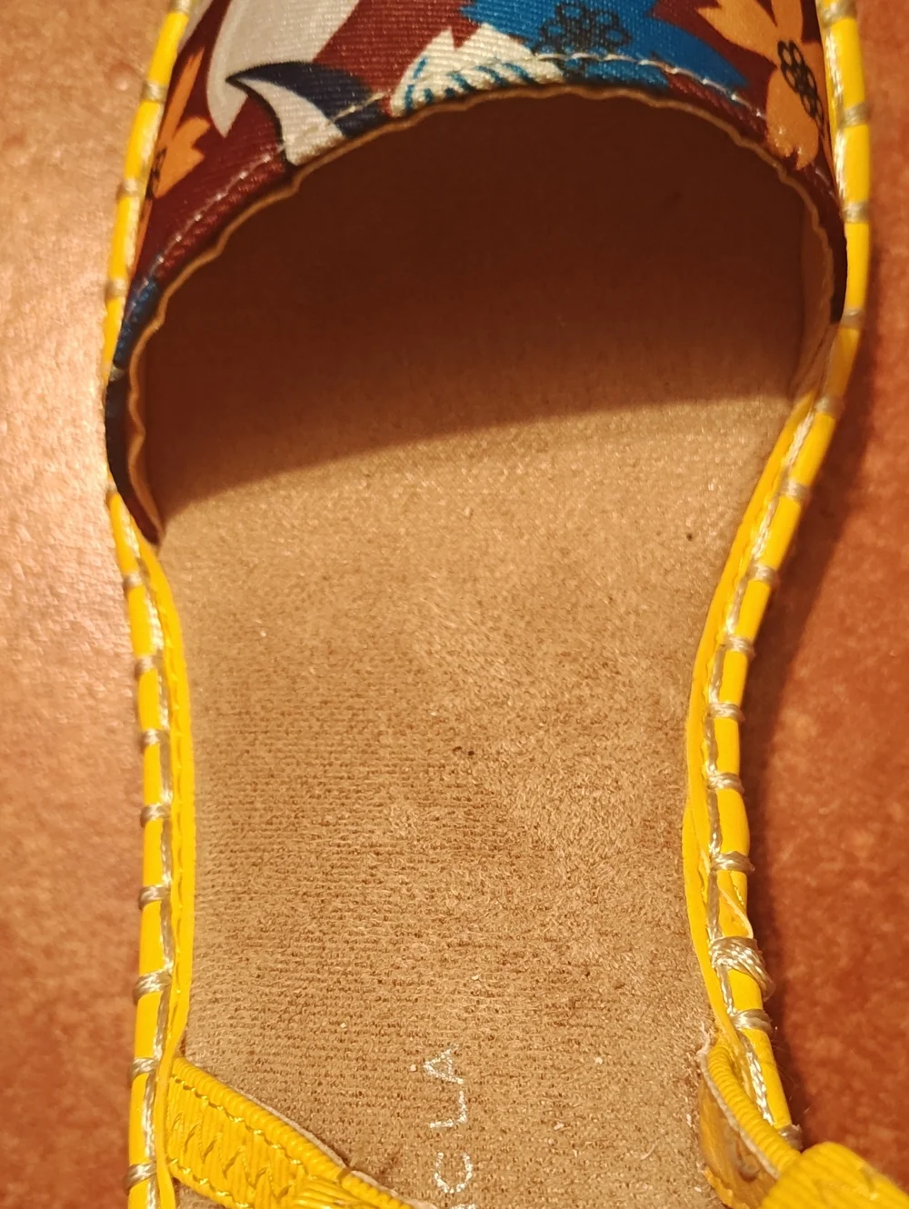 Kids Yellow Floral Strap Sandals